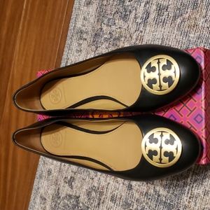 Women Tory Burch Flats Benton Ballet Nappa Leather